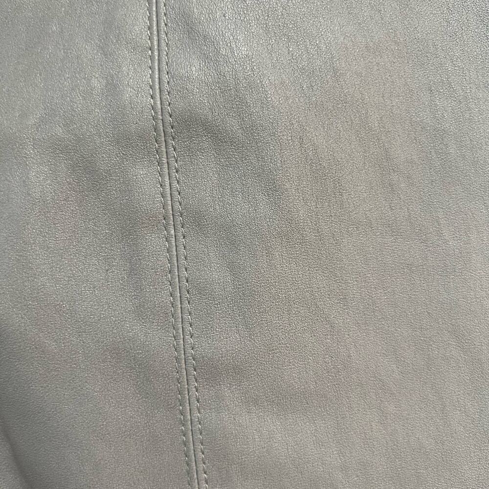 Theory Ima Maximus Lamb Leather Leggings Gray Size 6 NWT - Picture 5 of 10